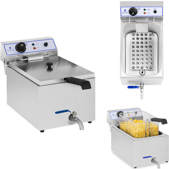Frytownica do frytek ryb z kranem 3000W 17L Royal Catering RCEF 15E