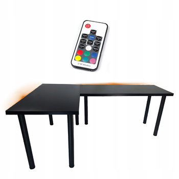 BIURKO GAMINGOWE NAROŻNE 180x120LED DUŻE PRODUCENT