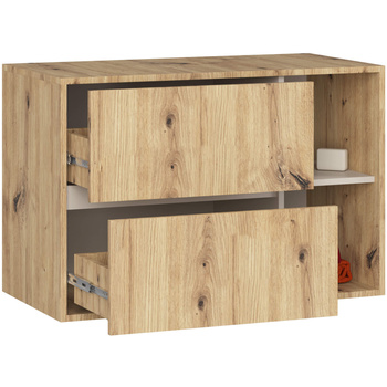 SZAFKA ŁAZIENKOWA POD UMYWALKĘ VAMI W90 2SZ 2P PK DĄB ARTISAN / KASZMIR