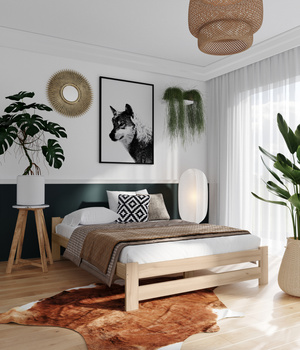 Łóżko drewniane - 160x200 Dakota