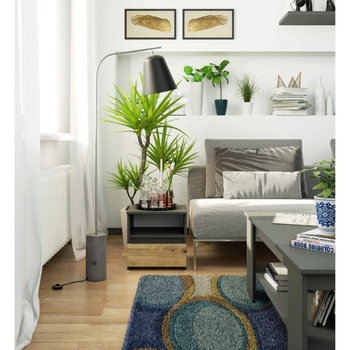 KOMODA CL1 PK GRAFIT SZARY / DĄB ARTISAN