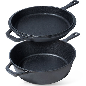 Garnek z patelnią żeliwne CAST LINE 24 cm / 3,5 l