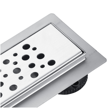 BASIC Decor Inox Odpływ liniowy z panelem dekoracyjnym Bubbles, 80 cm