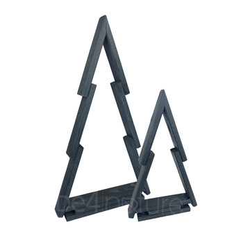 be4nature Choinka sosnowa ozdoba świąteczna Antracyt Zestaw 2 szt. (ELFO)