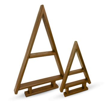 be4nature Choinka sosnowa ozdoba świąteczna Brązowa zestaw 2 szt.