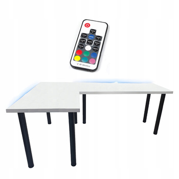 BIURKO GAMINGOWE NAROŻNE 180x120 LED PRODUCENT