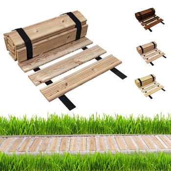 be4nature Ścieżka ogrodowa modrzewiowa, chodnik drewniany, Nieimpregnowana 100 x 30 cm