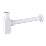 Syfon umywalkowy mosiężny kwadratowy model 1White