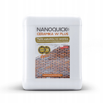 Mycie Czyszczenie Wykwitów na Ceramika Klinkier Elewacja NANOQUICK W Plus