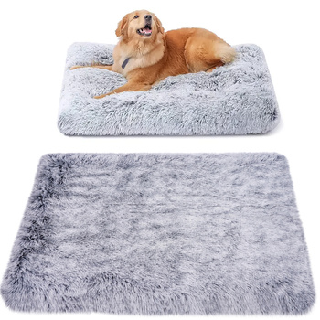 PLUSZOWE PROSTOKĄTNE LEGOWISKO kojec DLA PSA KOTA poduszka posłanie 100x60