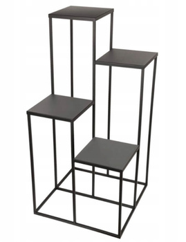 Nowoczesny Kwietnik Loft CZARNY SIMPLE 12 040/K-12-4K-100C