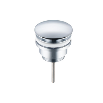 Korek umywalkowy mosiężny Klik Klak bez przelewu Chrom- model 4