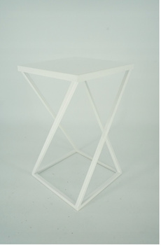 Nowoczesny Kwietnik Loft BIAŁY DRILL 12 277/K-12-1P-40B