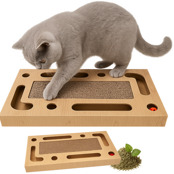 DRAPAK DLA KOTA do drapania ZABAWKA TEKTUROWY KARTONOWY  piłka poziomy