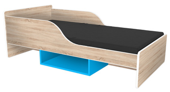 Łóżko dziecięce SMILE 180x80 sonoma-niebieskie