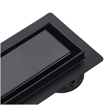 BASIC Drain Black Odpływ liniowy czarny 90 cm