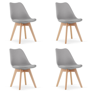 Krzesło MARK Szare x 4