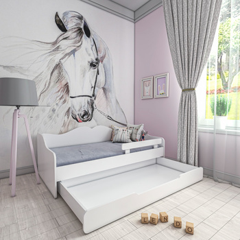 Łóżko dziecięce BELLA 140x70 białe