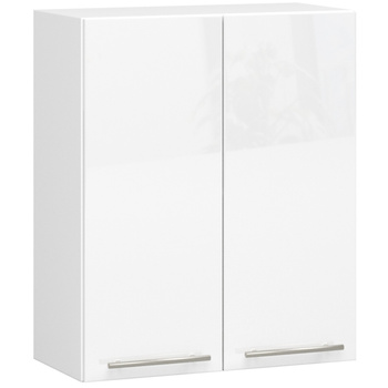 WISZĄCA SZAFKA KUCHENNA OLIWIA W 60cm BIAŁA-BIAŁA POŁYSK H720