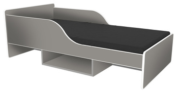 Łóżko dziecięce SMILE 160x70 szare