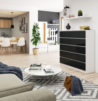 KOMODA K120 10SZ CLP PK GRAFIT POŁYSK