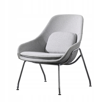 Fotel tapicerowany nowoczesny z 2 poduszkami