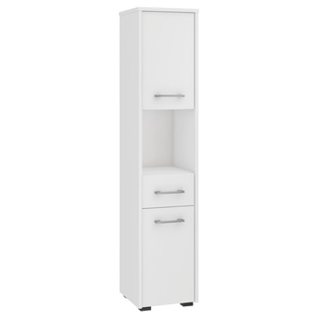 REGAŁ ŁAZIENKA FIN SŁUPEK 30 2D 1SZ 1W 140cm PK BIAŁY