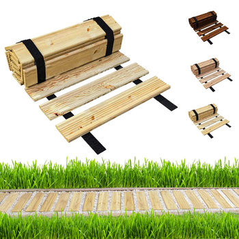 be4nature Ścieżka ogrodowa modrzewiowa, chodnik drewniany, Naturalna 100 x 30 cm