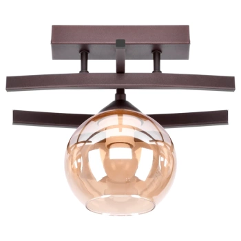 HESTIA 2370/Z-B-1/KZ Brązowa lampa wisząca - Nowoczesna, 1xE27