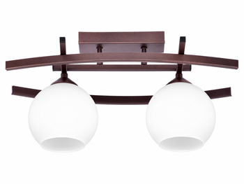 HESTIA 2371/Z-B-2/KB Brązowa lampa wisząca - Nowoczesna, 2xE27