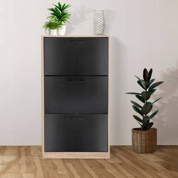 SZAFKA na buty regał 3 KOMORY OBUWIE komoda pojemna do przedpokoju REGAŁ