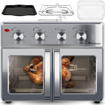 Piekarnik elektryczny TurboTronic rożno frytownica grill 32L 1700w Srebrny