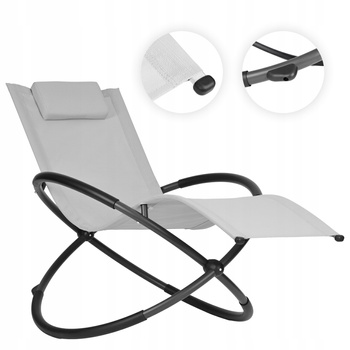 Fotel Bujany Leżak Ogrodowy Leżanka Bujana na Taras Balkon Zero