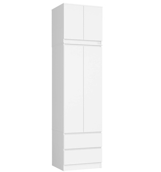 SZAFA Z NADSTAWKĄ S60 2D 2SZ CLP PK BIAŁY
