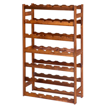 Regał na wino drewniany stojak na 42 butelek półka