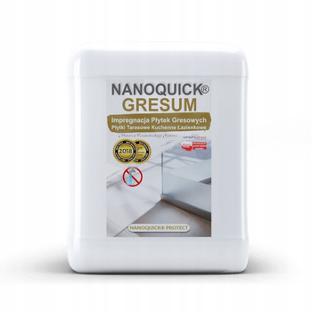 Impregnat Profesjonalny do Impregnacji Płytek Gresowych NANOQUICK Gresum 5L