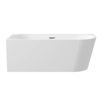 Wanna wolnostojąca narożna lewa z chromowaną pokrywką model 957 - 150x75 cm