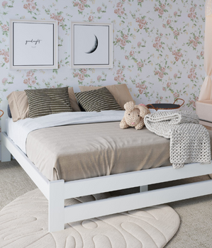 Białe łóżko drewniane - 160x200 Arizona<BR>