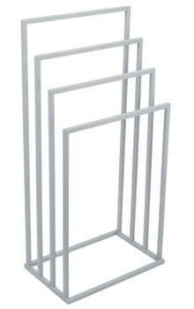 NOWOCZESNY STOJAK WIESZAK NA RĘCZNIKI 4 RAMIENNY METAL LOFT 012/W-16-4W-94S SREBRNY