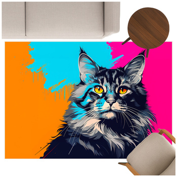 Dywan 3D Strado MainCoon 140x200 cm z efektem trójwymiarowym do pokoju gracza lub dziecka