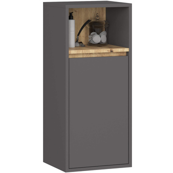 SZAFKA ŁAZIENKOWA WISZĄCA VAMI W35 1D 1W GRAFIT SZARY / DĄB ARTISAN