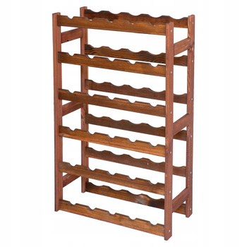 Regał na wino drewniany stojak na 30 butelek półka PRODUCENT