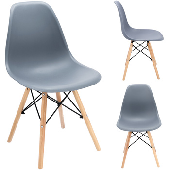 Krzesło EVA 2 szare (ikeabox) (nowy kod)