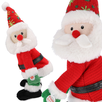 SKRZAT grający TAŃCZĄCY krasnal świąteczny PIOSENKI Mikołaj gnom JUMIhome