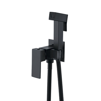 Bateria bidetowa podtynkowa WEZER PRO9B-02-BLACK