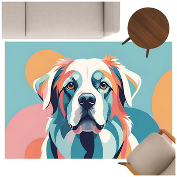 Dywan 3D Strado ColorDog 140x200 cm z efektem trójwymiarowym do pokoju dziecka lub gracza