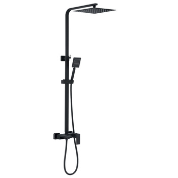 Deszczownica z baterią wannową WEZER PRO16B-02-BLACK