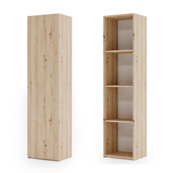 Regał pełny LONI 160x40 cm - kolor Dąb artisan