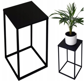 Nowoczesny Kwietnik Loft Czarny SIMPLE 12 031/K-12-1P-40C