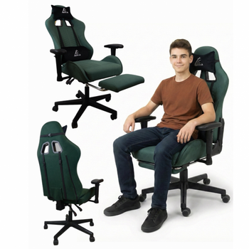 Fotel gamingowy obrotowy EvoChair z masażerem i regulowanymi podłokietnikami KO45ZIE